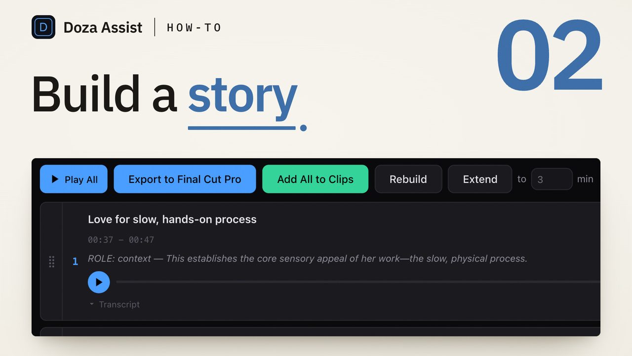 Tutorial 02: How to build a story